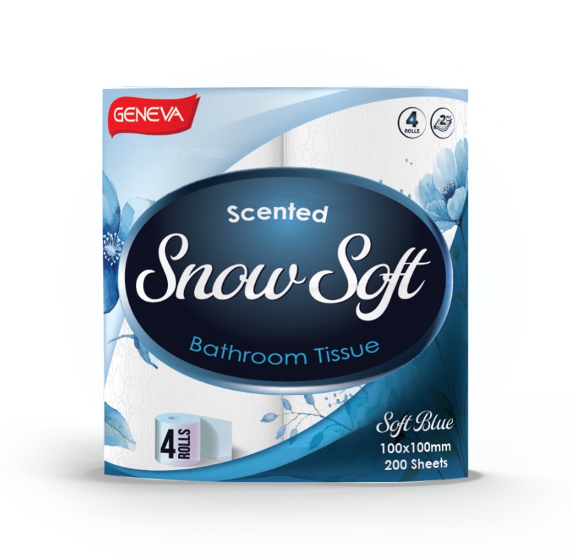 Snow Soft paper towel packaging design
